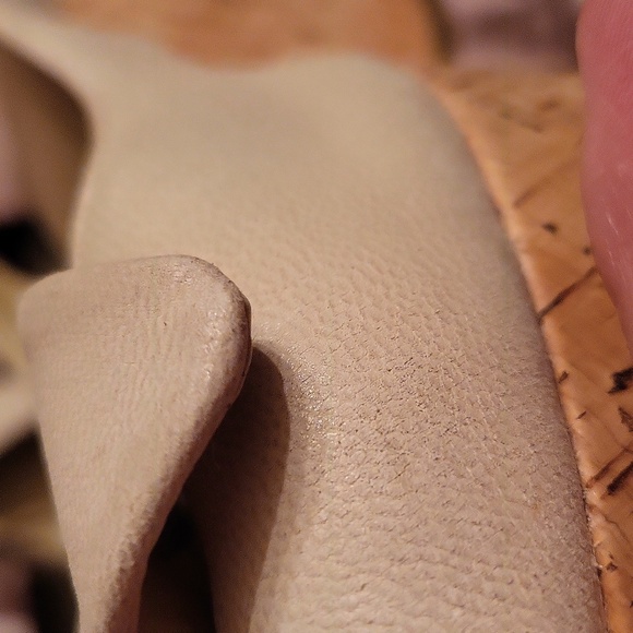 Franco Sarto cork wedge sling backs size 8 - Picture 12 of 13